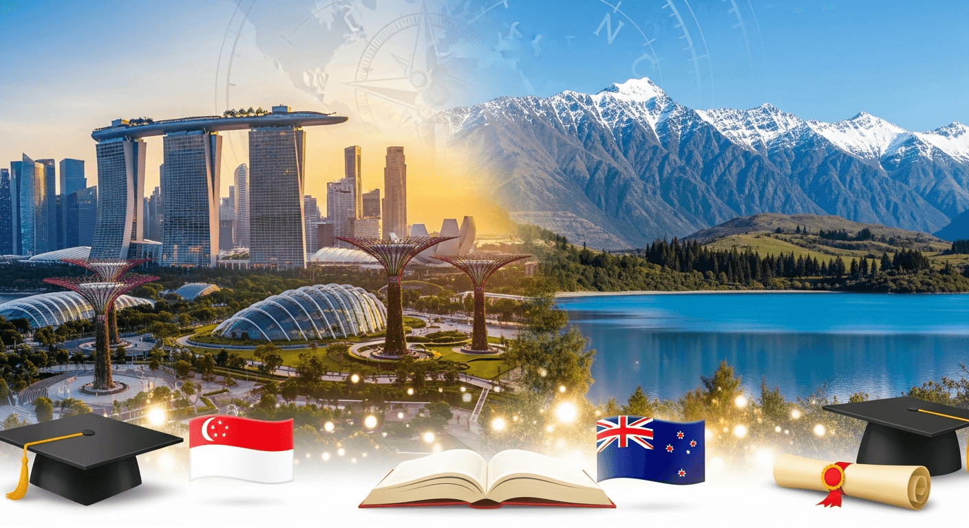 環太平洋留學新趨勢:探索新加坡及紐西蘭獎學金學位機遇